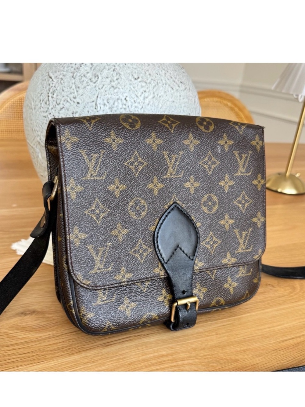 ✅AUTH✅LOUIS VUITTON CARTOUCHIERE MM CROSSBODY BAG - Picture 3 of 13